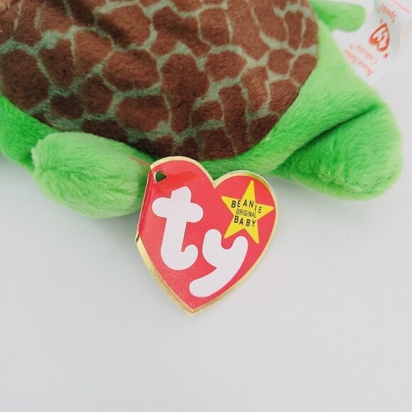 Ty Beanie Baby SPEEDY TURTLE 4th Gen 1993 PVC Pellets 4030 TRUSTED SELLER NWT - Picture 7 of 13